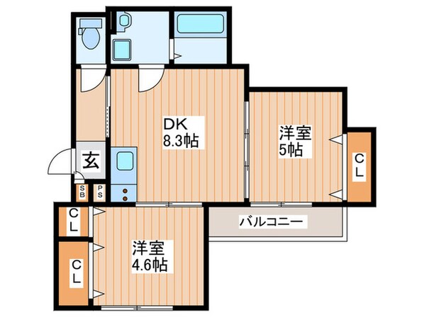 ピレーネ明和の物件間取画像